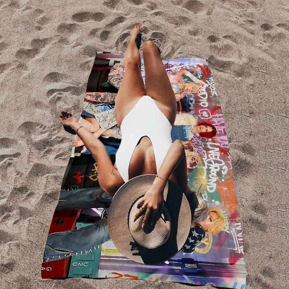 Popular Kpop Group X-XLov Microfiber Blanket Quick Drying Beach Towels Oversized Printing Super Absorbent Pool Towel Blanket