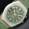 VINTAGE ORIENT AUTOMATIC 46941 JAPAN MENS GREEN COLOR DIAL WATCH A700684-5 R204-a700684