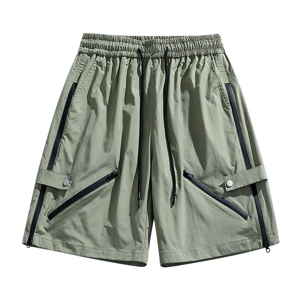 Letní pánské kamuflážní šortky s digitálním potiskem, flexibilní elastické sportovní šortky