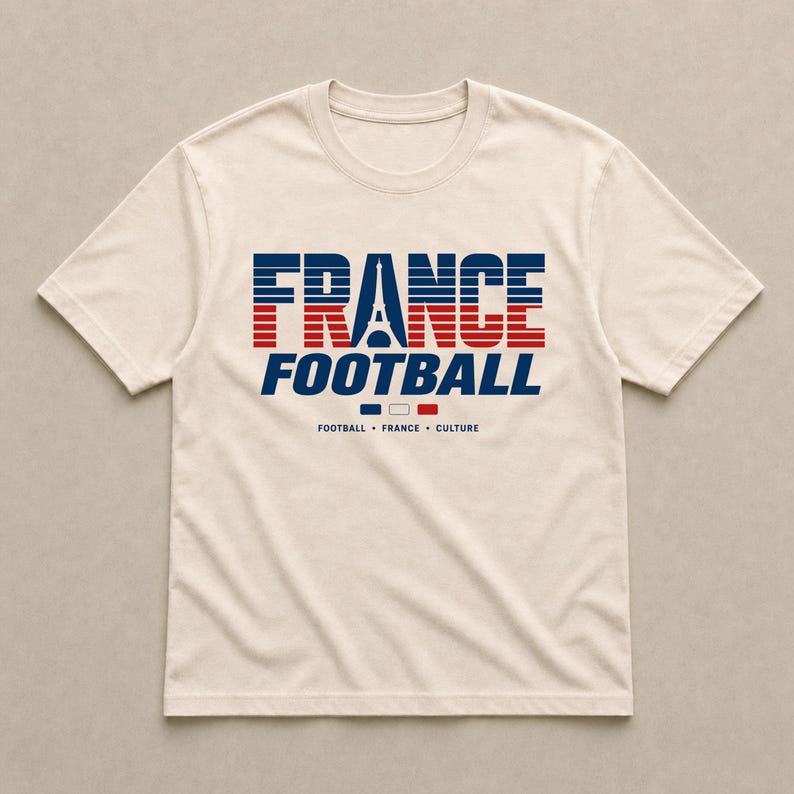 Vintage France Football T-Shirt, Retro France Football Tee Shirt, Football Culture T-Shirt, France Football Streetwear, Football Fan Gift, 90’s L