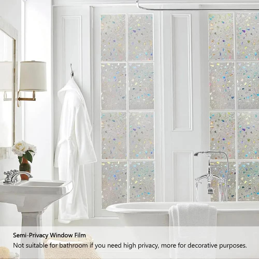 3D Vinyl Cling Window Film, Static Cling Decals, Static Cling, Stained Glass, Frosted, Decorative, Home