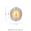 Ring Hua Mei Imitates Pearl Hollow Zircon Internet Famous Style Tahiti Fashion Sense Light Luxury Australian White Jewelry