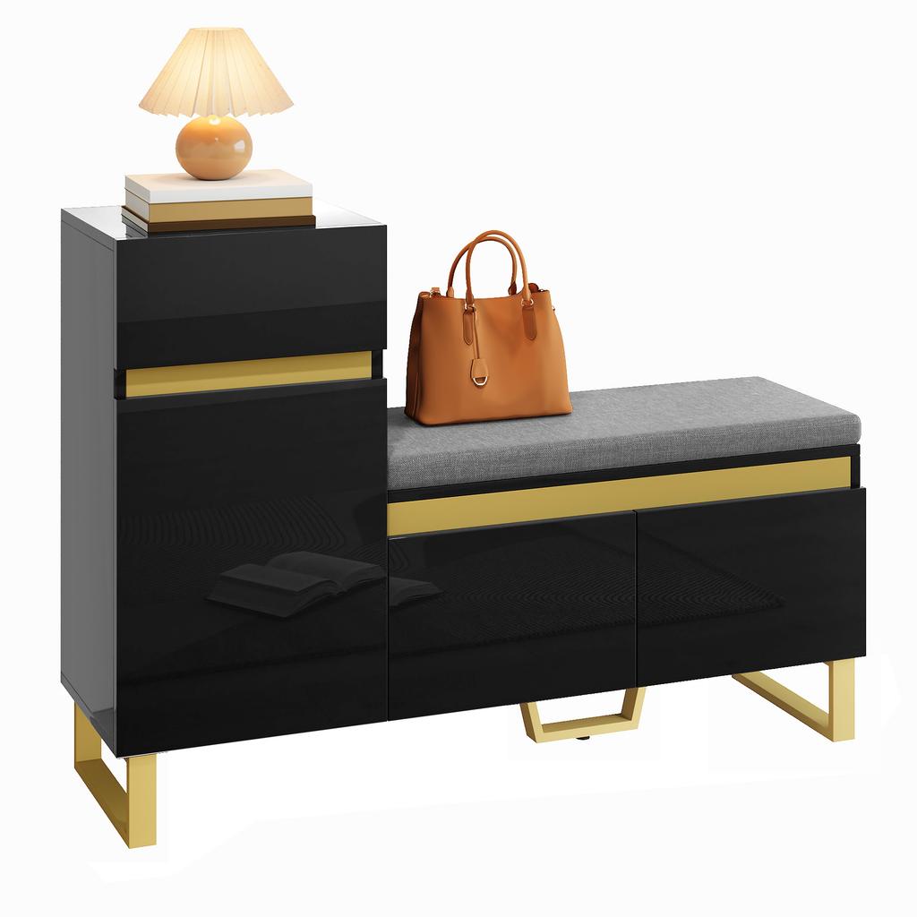 Shoe Cabinet with Large Capacity for Entryway, Multi-Tier Storage Cabinet, Modern Minimalist Entryway Cabinet, Home Organizer with Drawers and Doors.