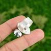 Gift For Her Natural African Amethyst Promise Flower Ring Size 8.75 925 Silver