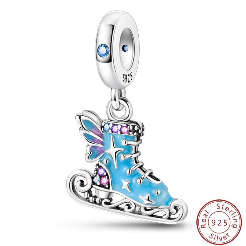 Copper Romantic Christmas Snowman Gingerbread Santa Claus Charms Bead Fit 3Mm Diy Fine Jewelry Accessories