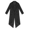 Costume Steampunk médiéval pour enfants garçons et filles, manteau d'Halloween, veste victorienne, faux manteau deux pièces