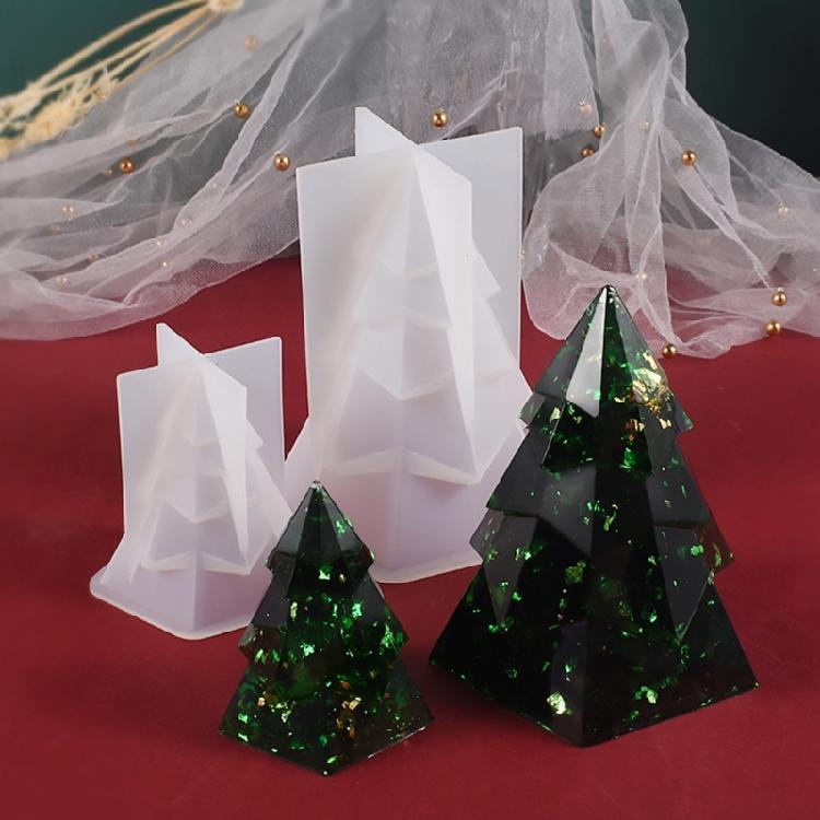 Weihnachtsbaum Harzform 3D Ornamentform Handgemachte Seife Epoxidformen Heimdekoration Form Duftkerze