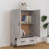 812541 vidaXL Buffet Concrete Grey 70x31x115 Cm Engineered Wood
