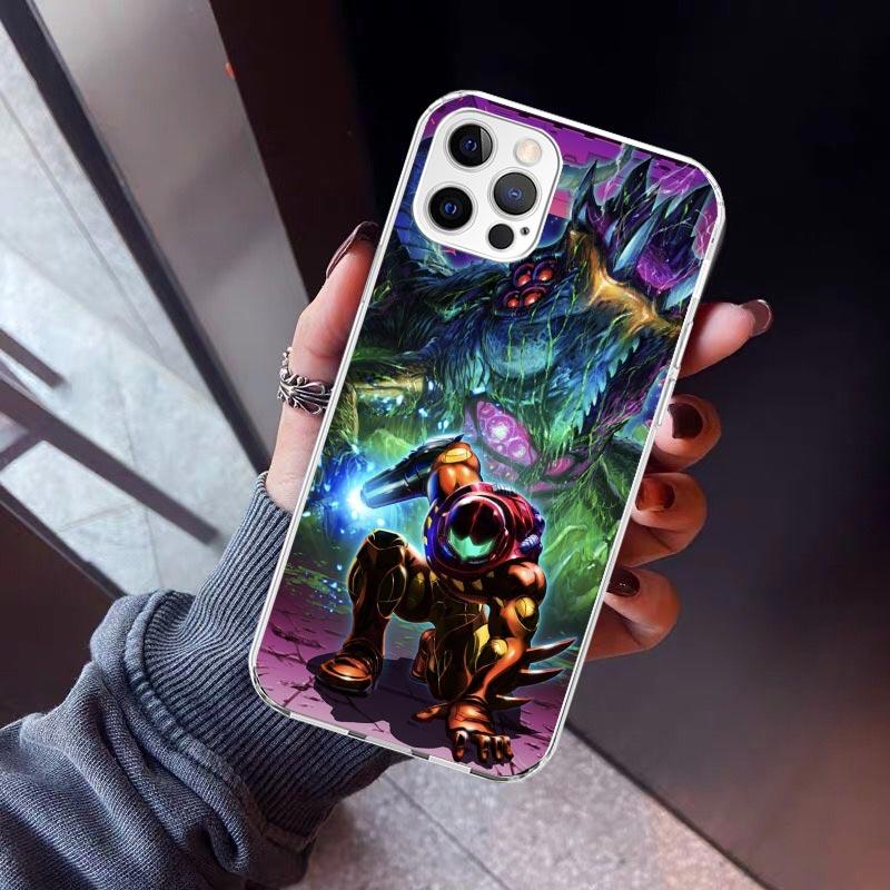 Game M-Metroids Phone Case For iPhone 17 Air 11 13 Mini 14 15 Plus 16 12 Pro Max 16E SE 7 8 Pattern Soft TPU Back Cover  13 12 M