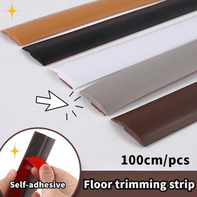 100cm Rubber Floor Trimming Belt Self-Adhesive Floor Trimming Strip Threshold Strip High And Low Carpet Splicing Strip