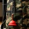 Small Plunger Clicker Mini Toilet Keychain, 3D Printed Finger Stress Relief Keychain Toy, Backpacks Handbag Purse Charm, Gag Gift Press Toy