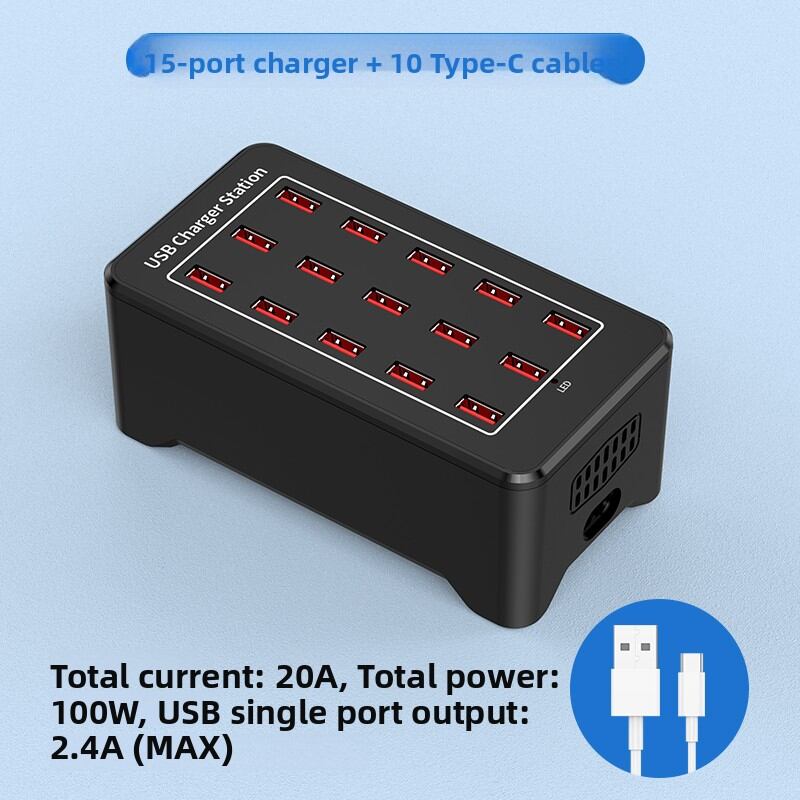 Earise | Multi-Function Multi-Port USB Charger 15 Ports
