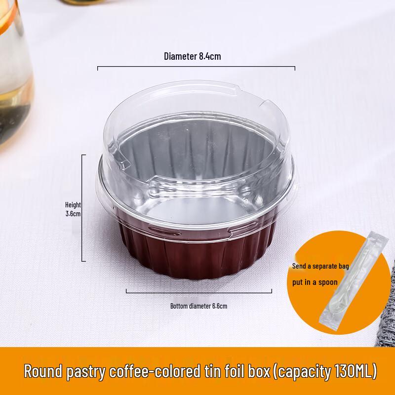 Disposable Aluminum Foil Pudding & Sushi Containers