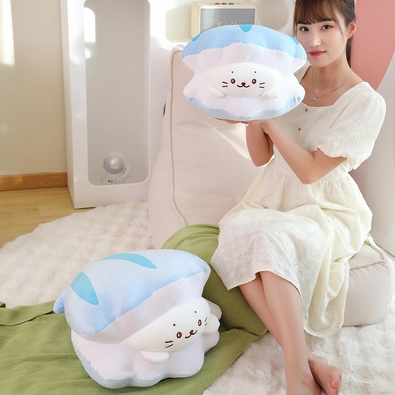 40/50cm Down Cotton Shell Seal Soft Dolls Super Cute Throw PIllow Cushion Back Sofa Chair Decor for Girls Boys Birthday Gifts