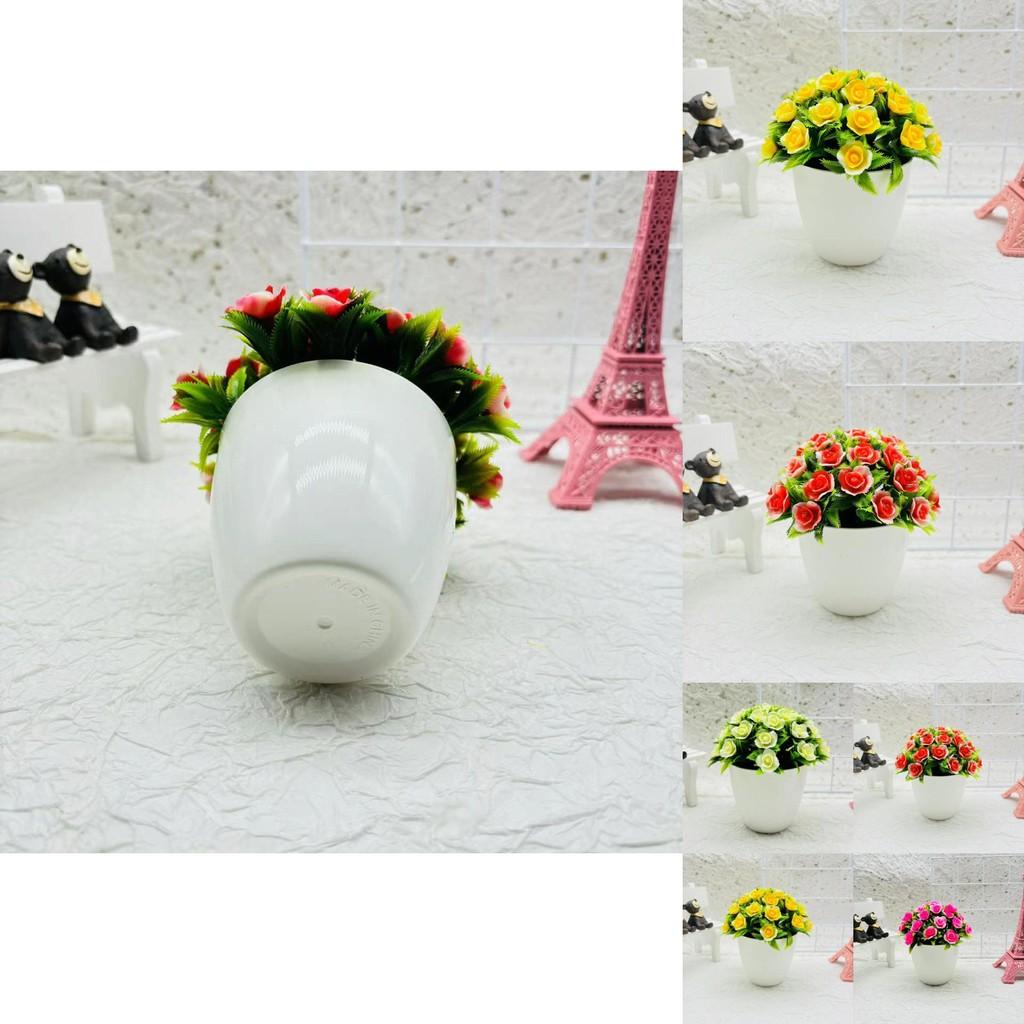 Plastic Indoor Decorative Sphere With Faux Fuchsia Flowers For Office Displays