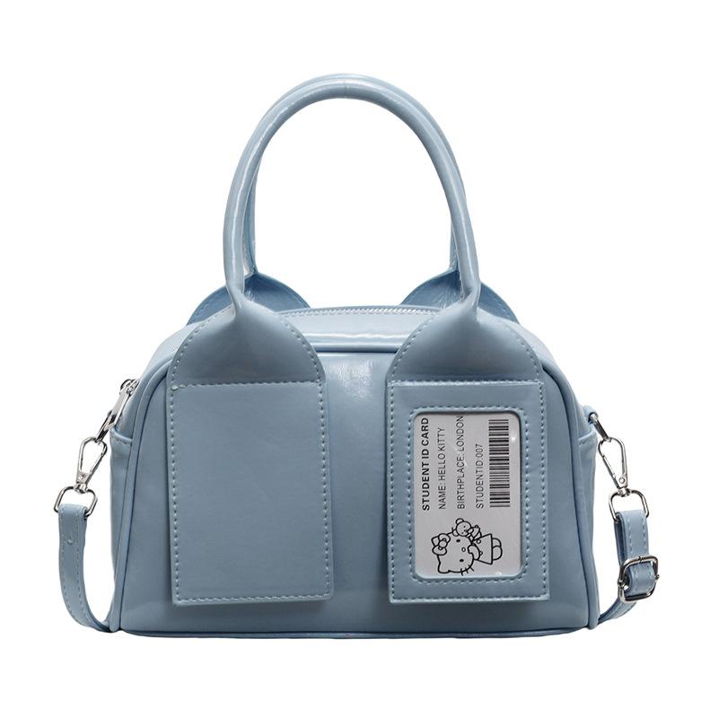 

Корейская высококлассная портативная сумка для боулинга женская 2025 новая модная универсальная сумка-почтальон в стиле ins синий