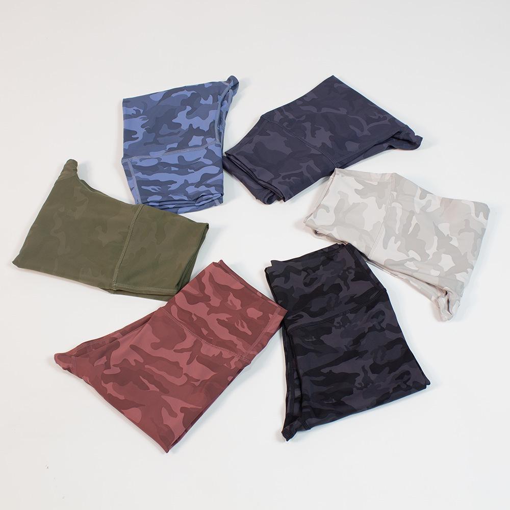 Women's High-Waisted Camouflage Yoga Leggings - Nude-Feel, Moisture-Wicking Fitness Pants