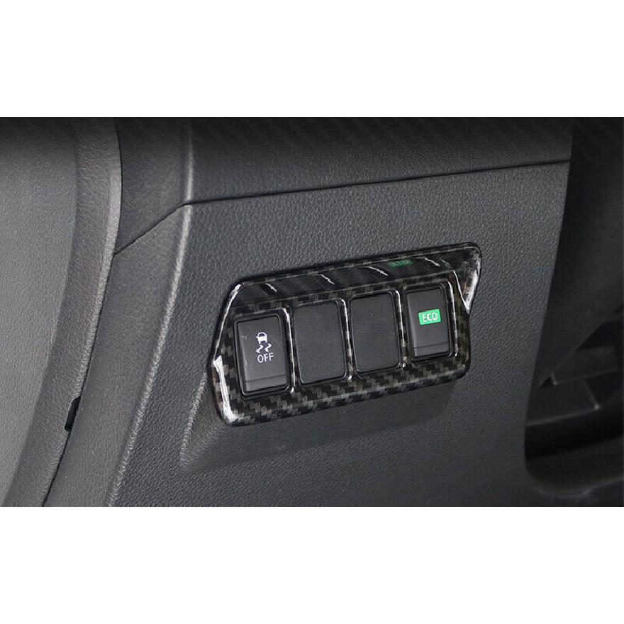 Carbon Fiber Driver s Side Dash Control Cover For Nissan Sentra Sylphy 2013-