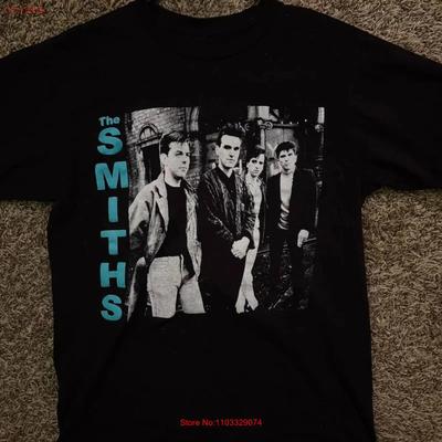 The Smiths Black and Blue T Shirt Indie Unisex S Medium Reprinted On New Fabric Vintage Washed Graphic Unisex Breathable Slightly