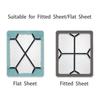 2 Piece Quick Install No Tool Sheet Holder Keep Bedding Tight On Mattress Adjustable Bed Sheet Tensioners For Home Use