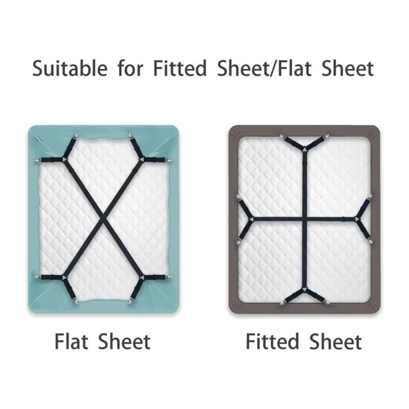 2 Piece Quick Install No Tool Sheet Holder Keep Bedding Tight On Mattress Adjustable Bed Sheet Tensioners For Home Use