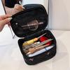 MDNG Embroidered Bow Travel Makeup Bag