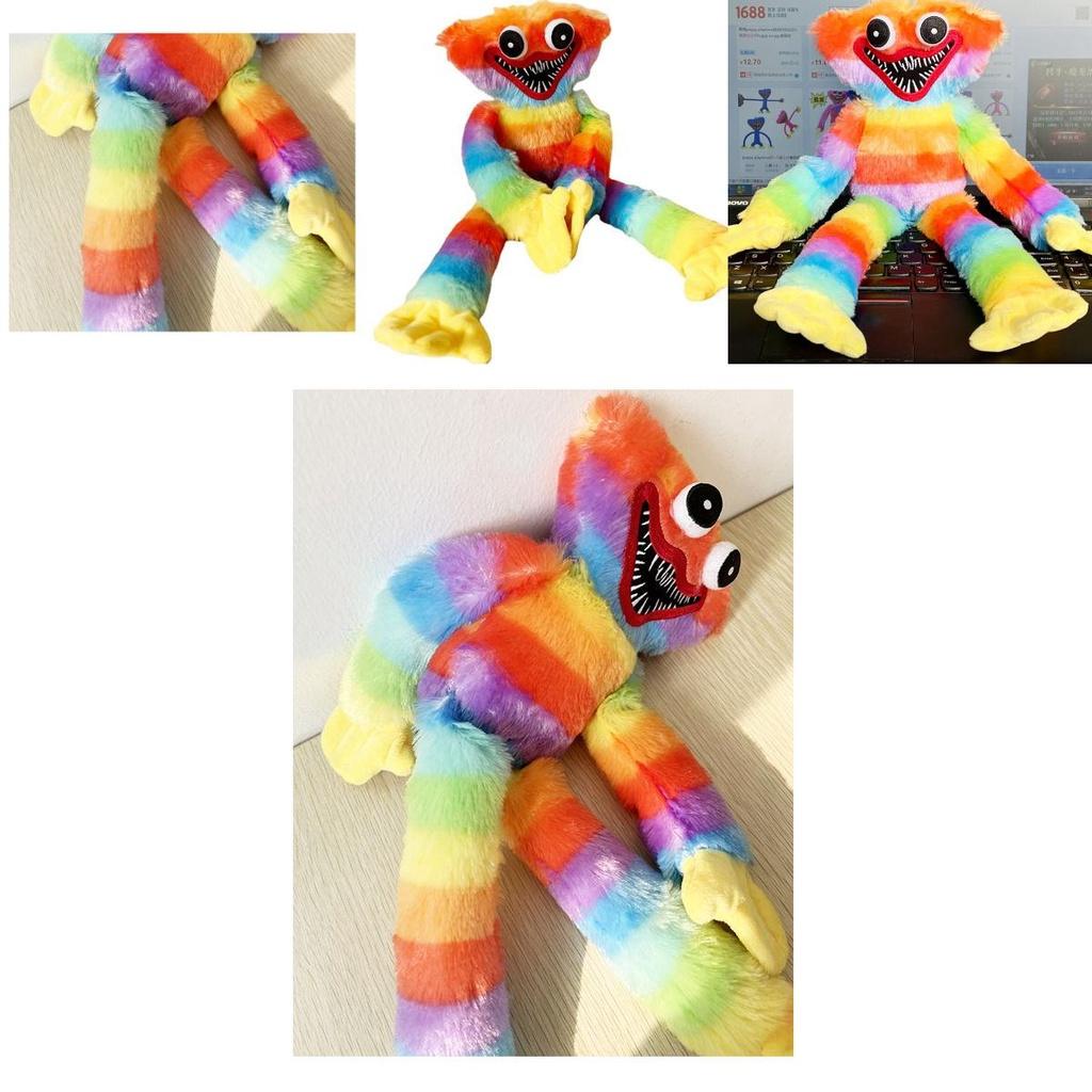 Rainbow Huggy Wuggy Plush Toy- Inspired By Poppy Playtime Game Soft And High Quality