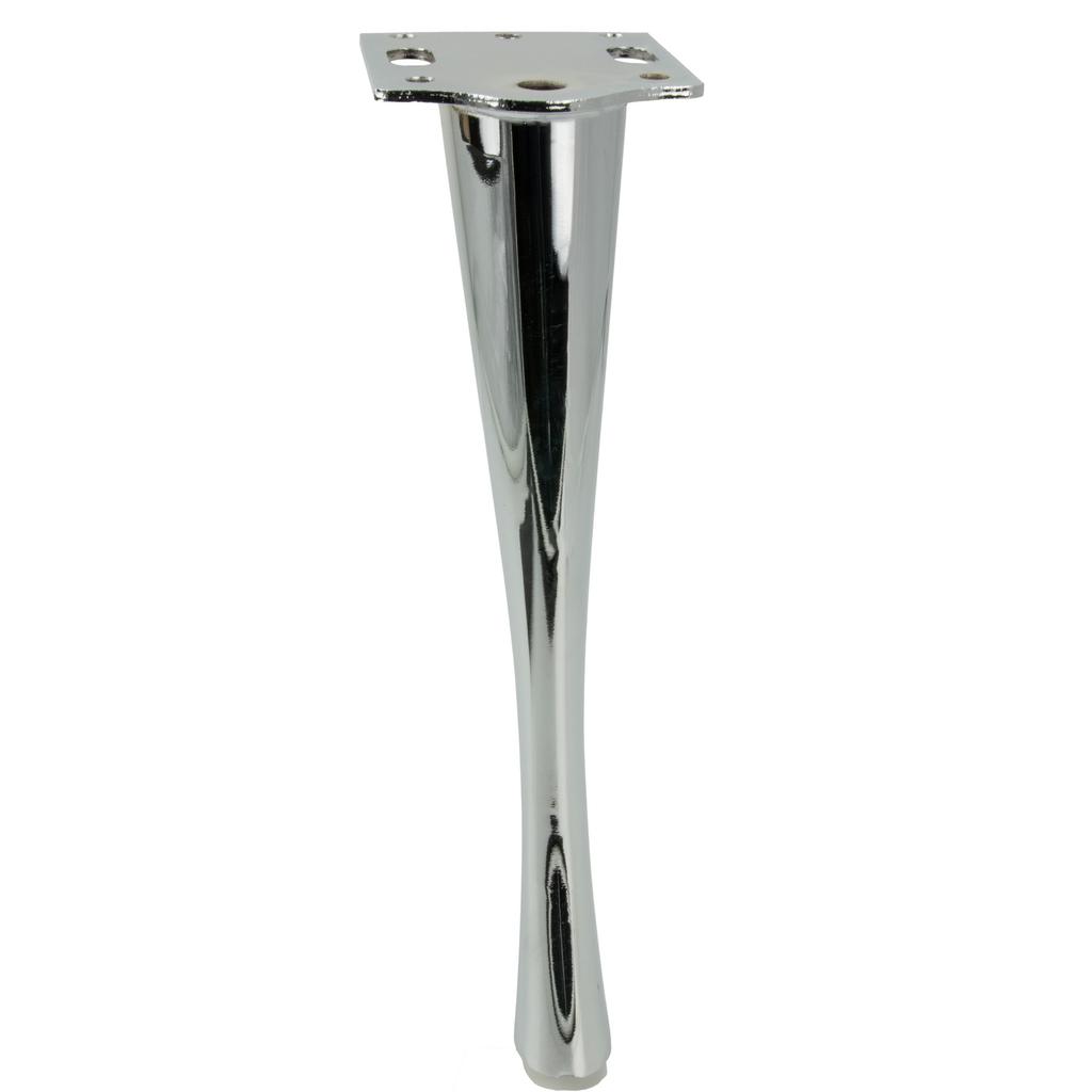 Möbelfuß im Stil Silber Chrom Stift 23 cm