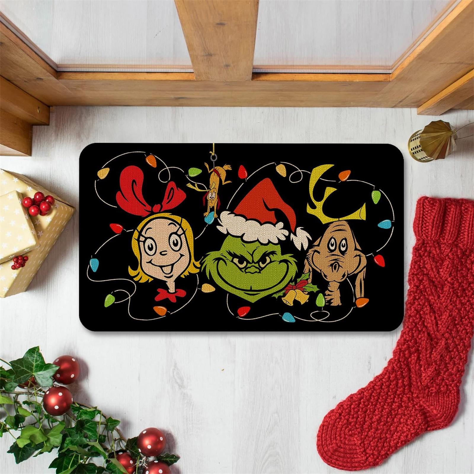 

Рождественский приветственный коврик, Нескользящий коврик для пола, Рождественский коврик, Коврик для спальни One Size