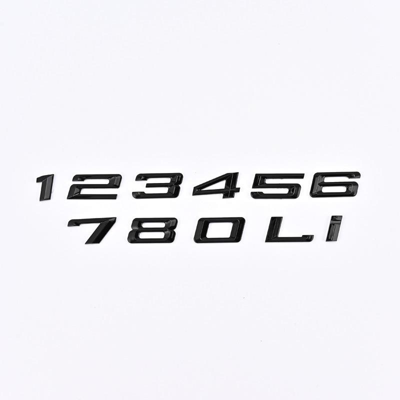 DIY Letters Numbers Badge ABS Car Emblem For Old BMW Models Car Trunk Logo Nameplate Sticker Replacement