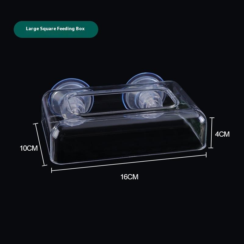 Aquarium Feeder With Strong Suction Cups Fish Tank Feeder Aquarium Feed Ring Fish Tank Station Floating Food Tray Feeder