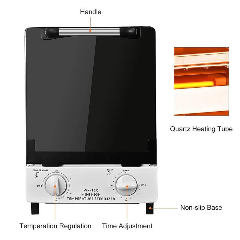 12L Large Capacity Heating Towel Cabinet High Temperature Dry Heat Sterilizer Hair Beauty Salon Disinfection Equipment