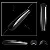 504Pcs/set Transparent Artificial Nail Kit Full Coverage Tips For Gel Extension Manicure Home Salon Application