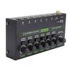 Studio Sound Mixer RGB Light Low Noise 6 Channels Mono Stereo Professional Sound Mixer for Home