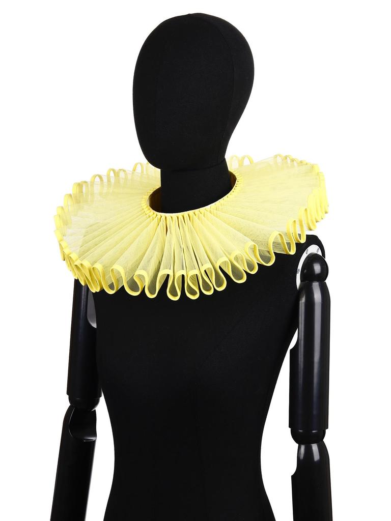 Aristocratic Literary Fake Ruff Collar - Colorful Retro Exaggerated Portrait Prop