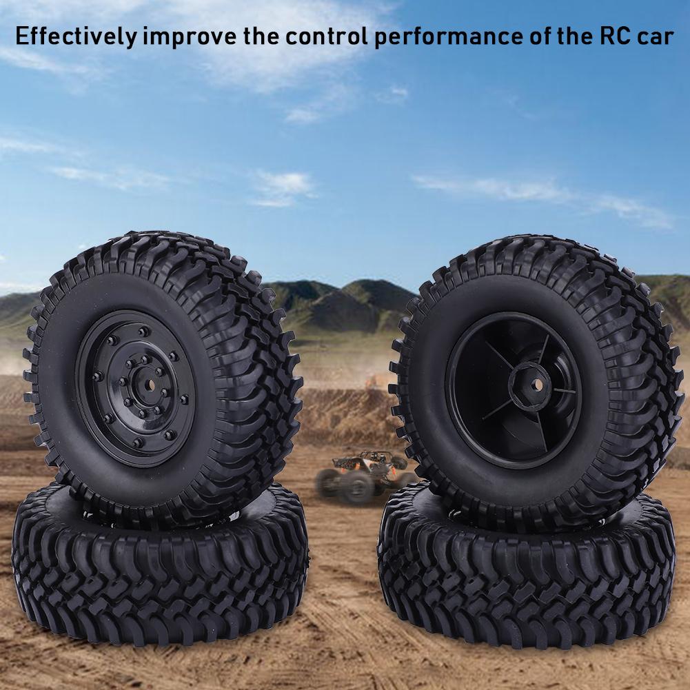 100mm Diameter Simulation RC Car Tire 1 10 Remote Control Car Tyre Replacement AccessoriesBlack