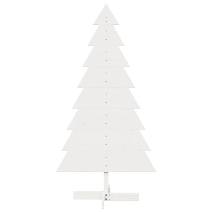 Sapin de Noël - vidaXL - 150 cm - Bois de pin massif - Blanc - Style Scandinave-Nature