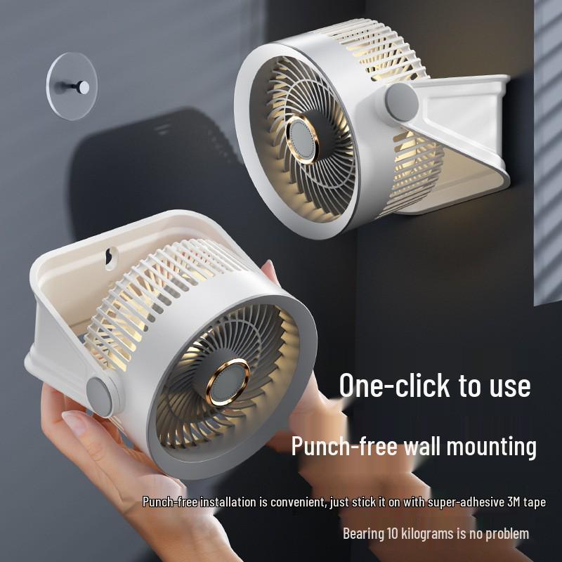 Multi-Angle Aroma Night Light Desk and Hanging Fan