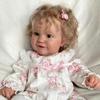 Sevimli Tombul 60cm Maddie Yeniden Doğmuş Bebek Yürümeye Başlayan Bebek Bebeği 50cm Tam Vinil/Kumaş Gövde İsteğe Bağlı Yeniden Doğuş Bebeği Zaten Bitmiş 3D Boya Cilt Çocuklar için Bebek Bebekler