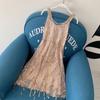 2023 Sequined Beach Dress: Mother-Daughter Backless Summer Maxi for Seaside Vacations