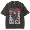 Gojo Satoru Mens Anime Jujutsu Kaisen Summer Harajuku TShirt  Cotton Fitness Vintage Street Women Casual Short Sleeve