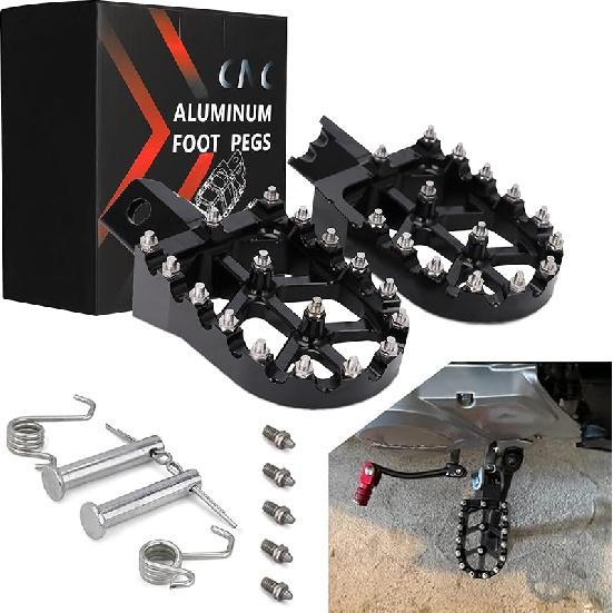 JFG RACING Dirt Bike Foot Pegs,Universal CNC Motorcycle Pit Mini Bike Pegs For YZ KX TTR PW XR CRF 50 70 80 85 100 110 Tao Tao DB-X RFZ Lifan KAYO -