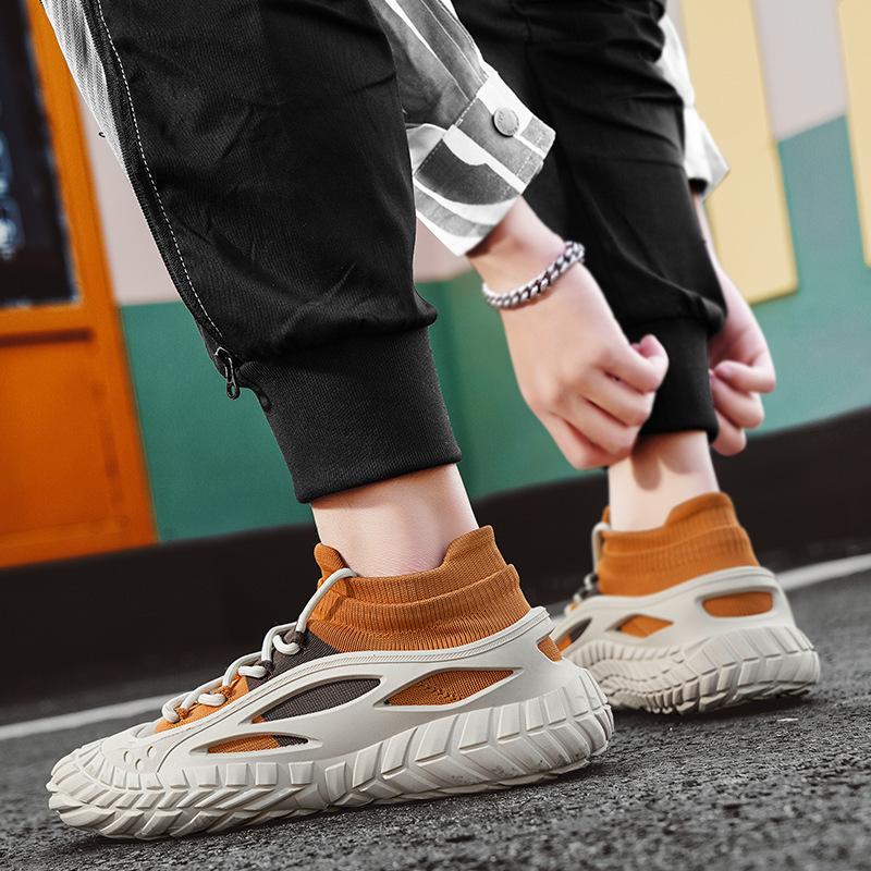 22 spring and summer flying knitted socks, mesh shoes, sneakers, trendy casual shoes