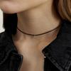 LOVE ME MONSTER Mini Heart Leather Choker