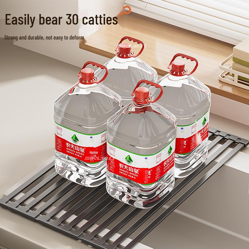 Foldable Stainless Steel Kitchen Sink Drain Board and Dish Rack