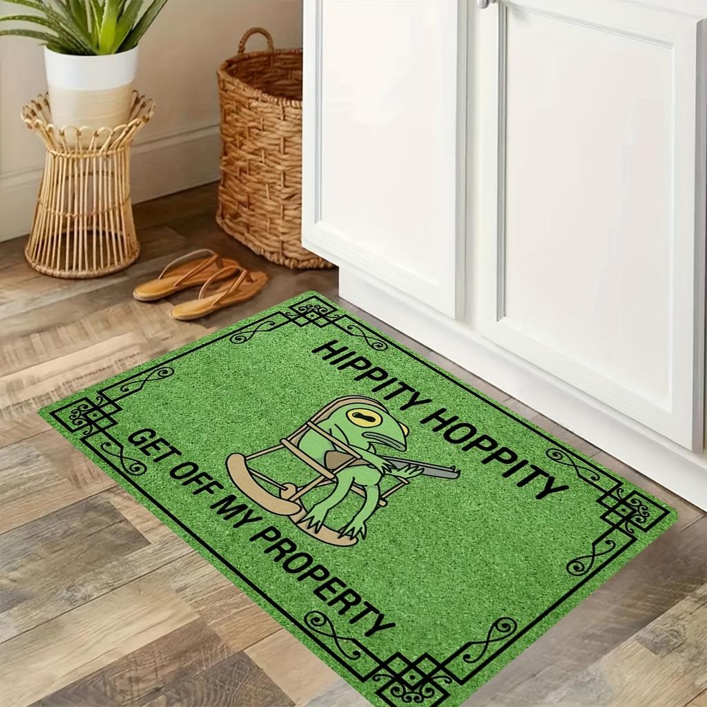 1 Piece of Floor Pattern Entrance Door Mat - Anti Slip and Machine Washable Suitable for Family Living Rooms and Bedrooms