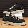 Tooling shoes autumn men's construction site work sports and leisure thick-soled wear-resistant retro low-top labor insurance tide shoes