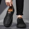 Fashion Non-Slip Outdoor Walking Shoes Trainers Leather Men Loafers Soft Cowhide Mens Casual Shoes High Quality Male Slip on Shoe