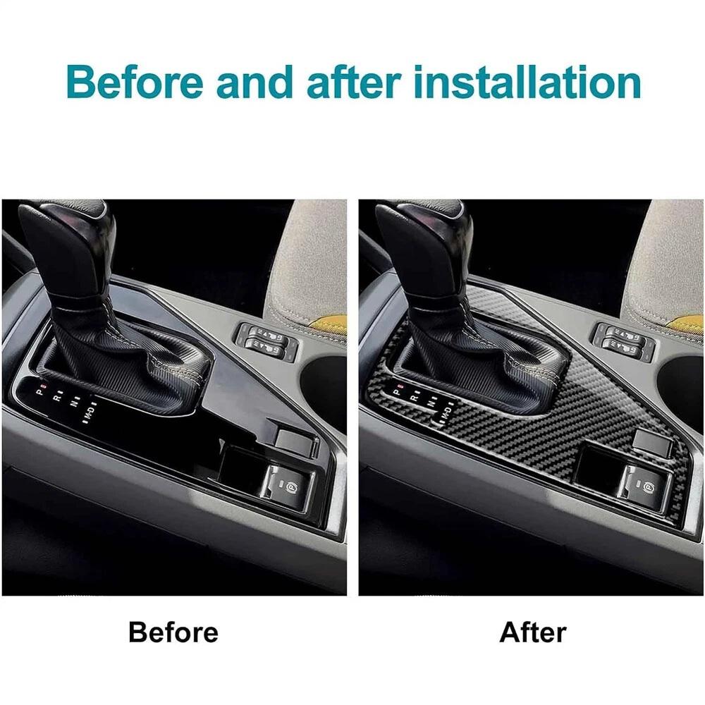 Carbon Fiber Gear Shift Soft Sticker Cover For Subaru Crosstrek 2024