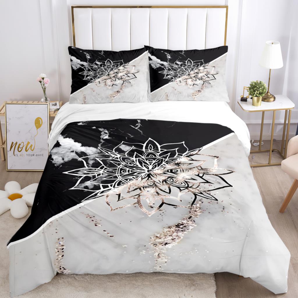 Fashionable Tai Chi Chinese HD Print 3 - Piece Bedding Set, for Children & Adults, with Quilt Covers & Pillowcases